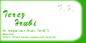 terez hrubi business card